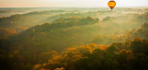 air balloon ride in fall