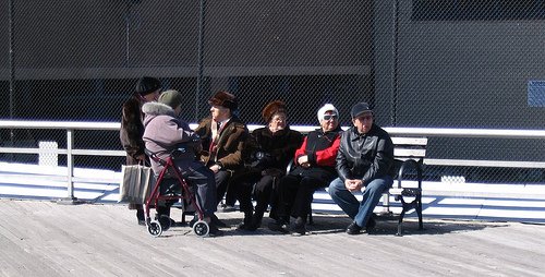 Chatty Russian Women on the boardwalk