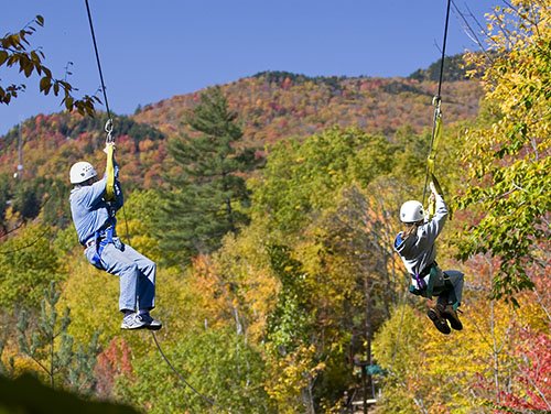 Ziplining through New Hampshire