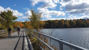 biking on the Old Putnam Trail