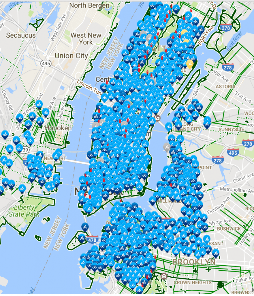 bike routes manhattan