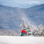 Five New Reasons to Visit Stowe, Vermont Stowe Winter Skier Red View MarkVandenberg 0818