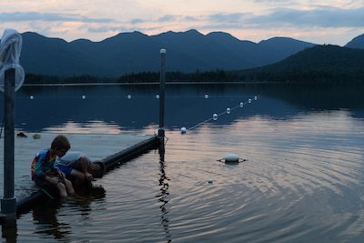 Kids at Elk Lake Lodge