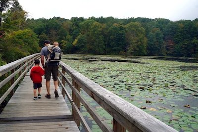 Teatown lake reservation hiking baby