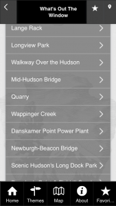 whats out the window hudson train tour app