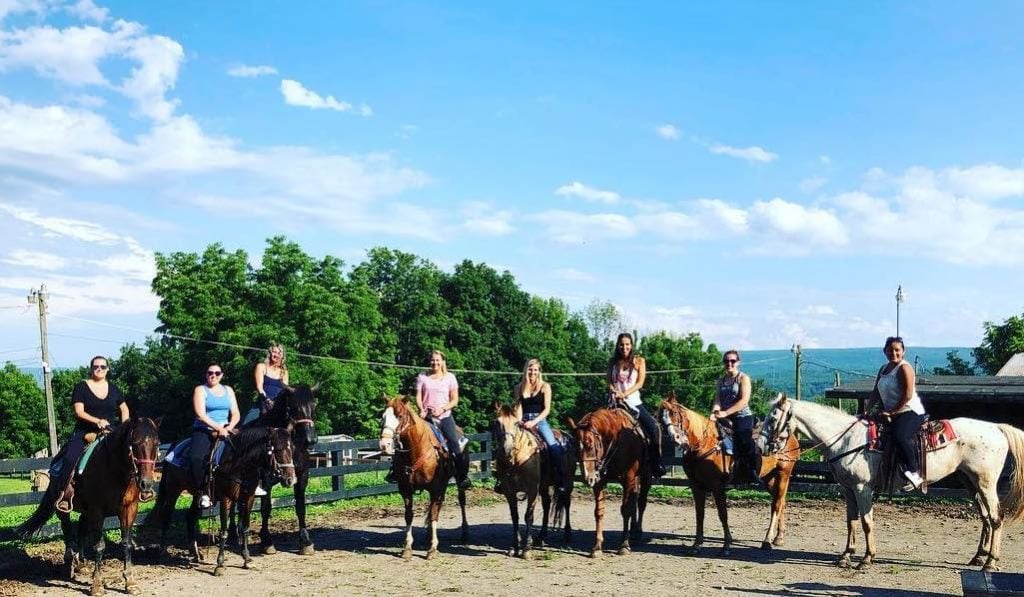 Horseback riding at Pine Ridge