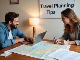 8 Travel Planning Tips for a Stress-Free Vacation a couple planning their travel for a stress-free vacation