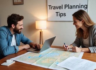 8 Travel Planning Tips for a Stress-Free Vacation a couple planning their travel for a stress-free vacation