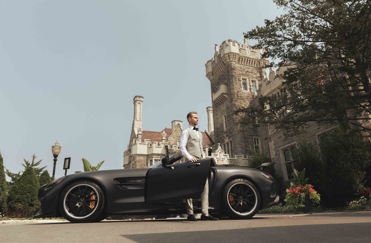 a groom at casa loma toronto