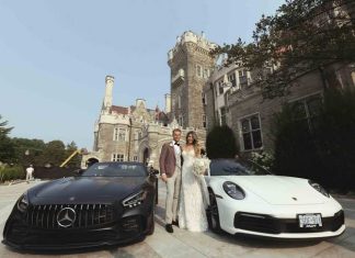 The Toronto Weddingmoon Itinerary: Combining Celebration & Staycation Bliss bride and groom in weddingmoon in toronto