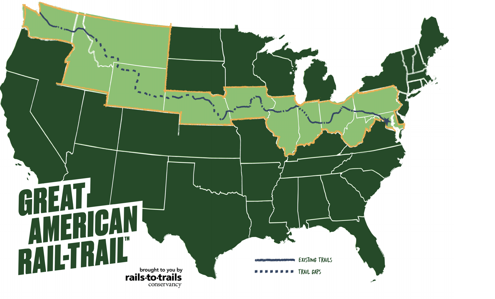 The Great American RailTrail Travel Across America Without a Car