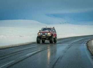 Driving Through The Snow