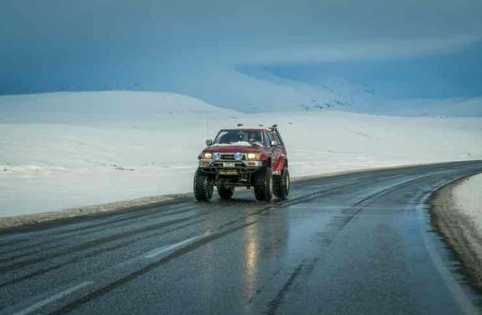 Driving Through The Snow