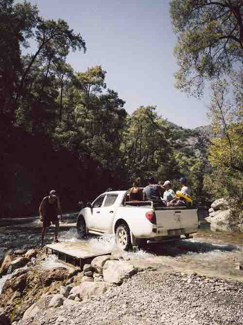 road trip in a truck