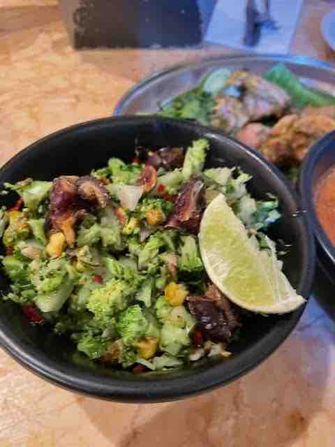 indian restaurant in london DISHOOM - CHILI BROCCOLI SALAD