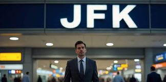 businessman on Corporate Trip to New York