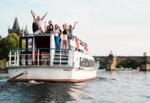 Boat party in prague