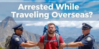 arrested while traveling overseas